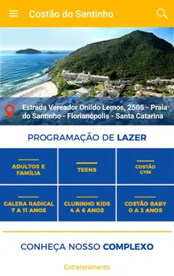 Costão do Santinho Resort, Gol android App screenshot 8